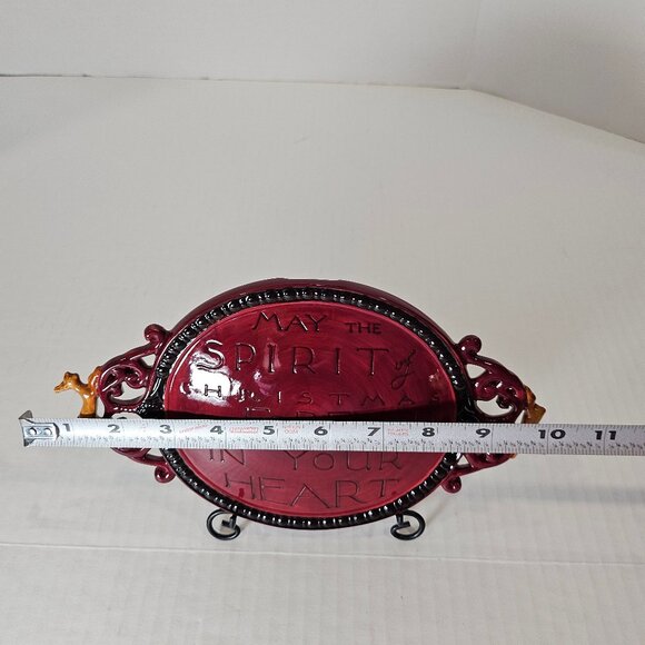 Ganz Ceramic Plate "May The Spirit Of Christmas Be Forever In Your Heart" - Picture 9 of 11